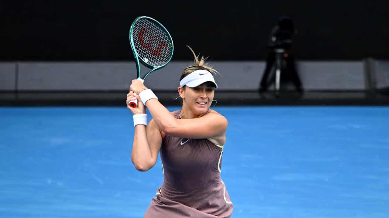 Spanish tennis player Paula Badosa at the Australian Open.