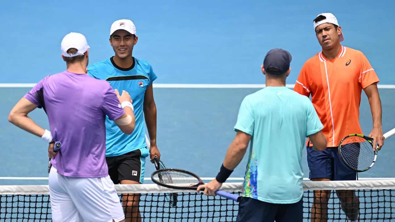 Australians Rinky Hijikata (left) and Jason Kubler.