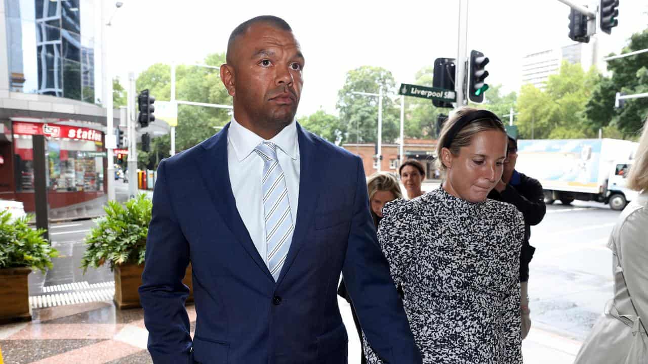 Kurtley Beale arrives at court (file image)