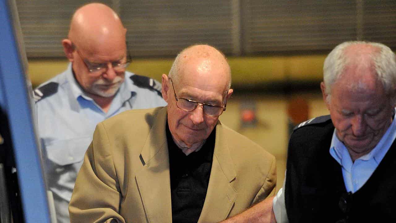 Roger Rogerson as he leaves the NSW Supreme Court in Sydney.