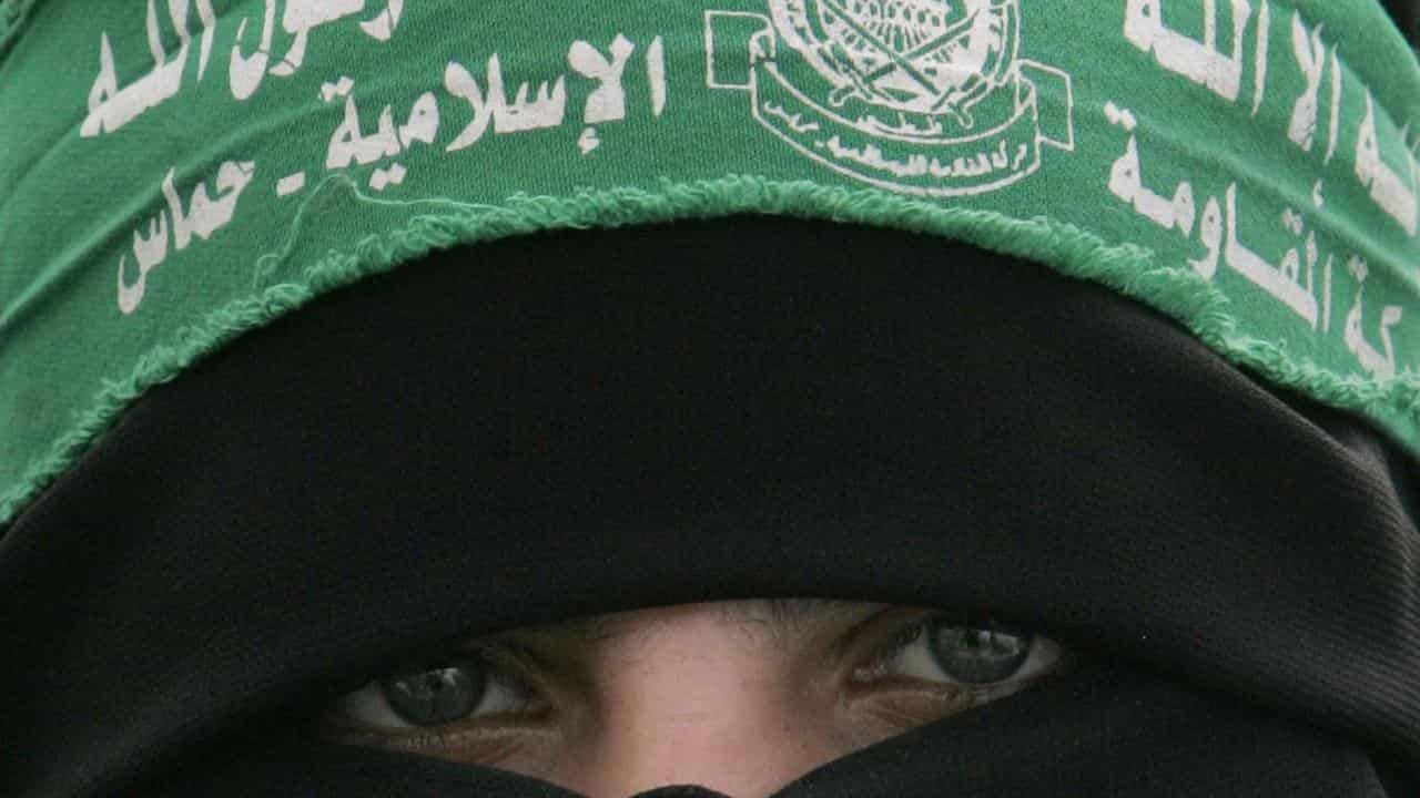 A Palestinian Hamas supporter (file)