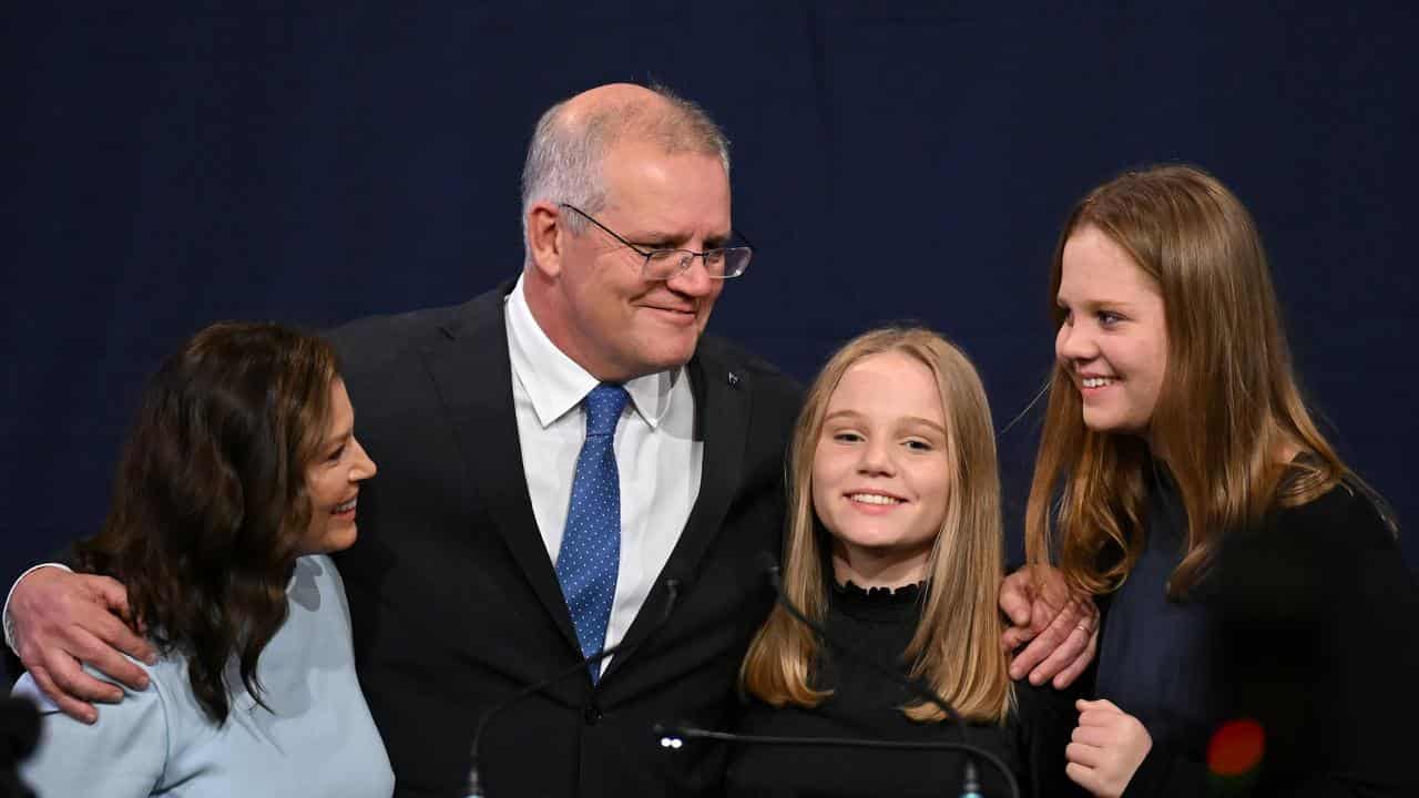 Scott Morrison and his family.