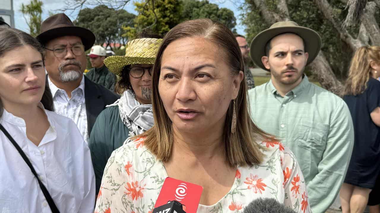 Green Party co-leader Marama Davidson at Ratana Pa