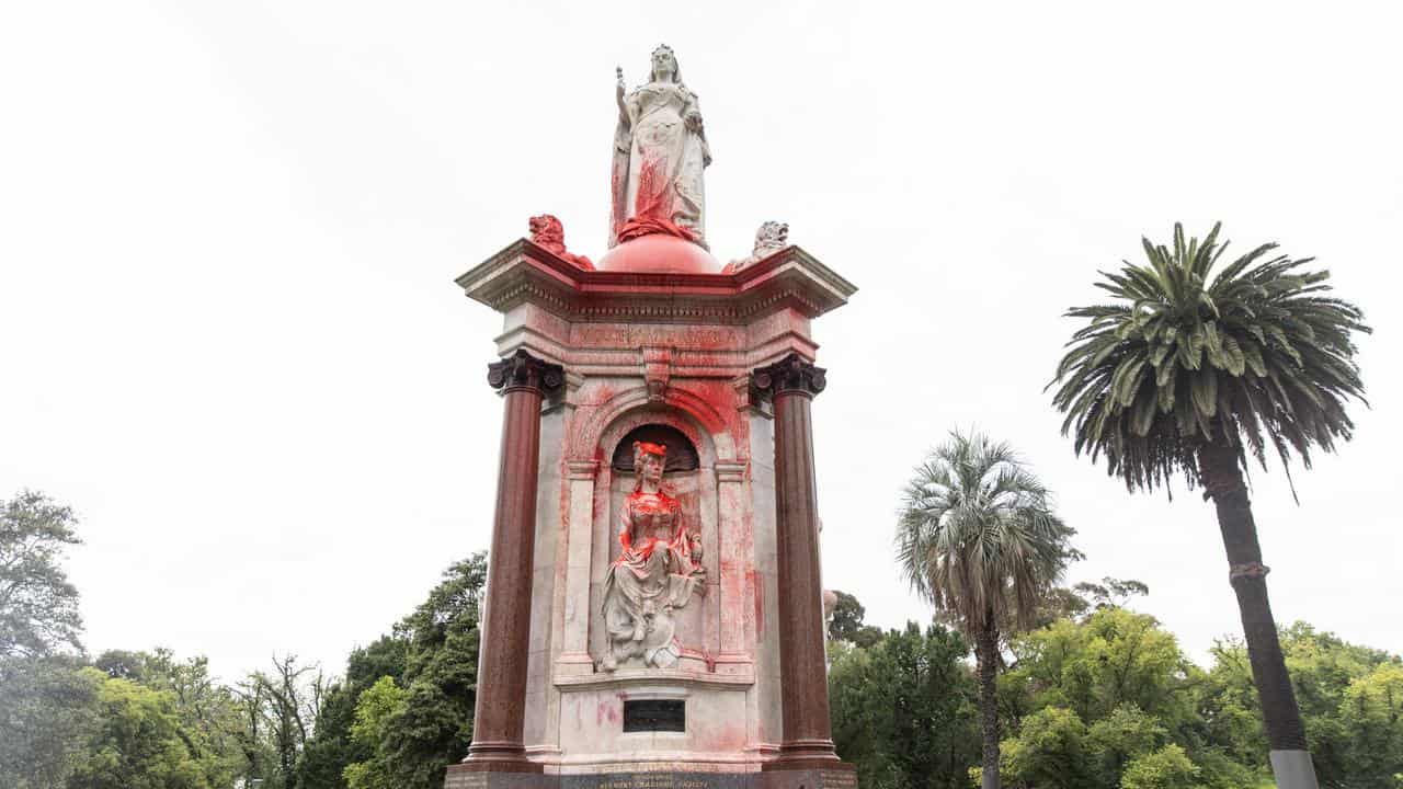 Queen Victoria monument in Melbourne