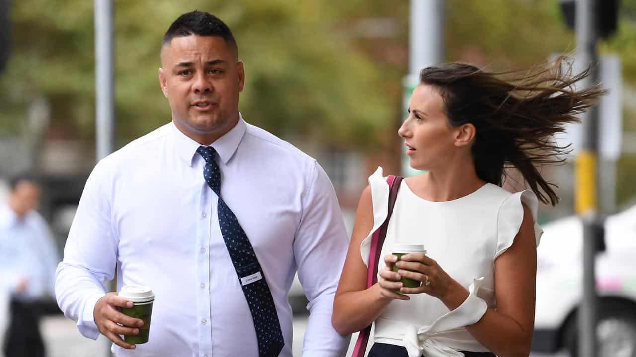 Jarryd Hayne and wife Amellia Bonnici (file image)