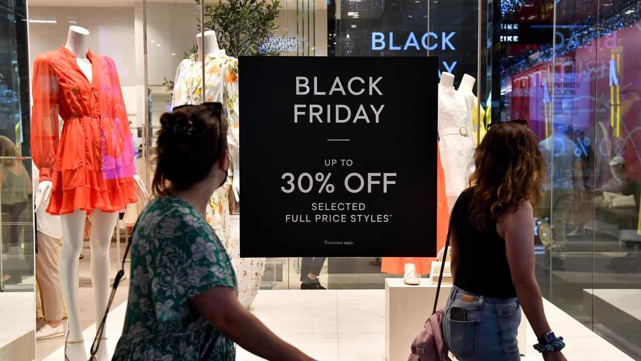 Black Friday sale sign (file image)