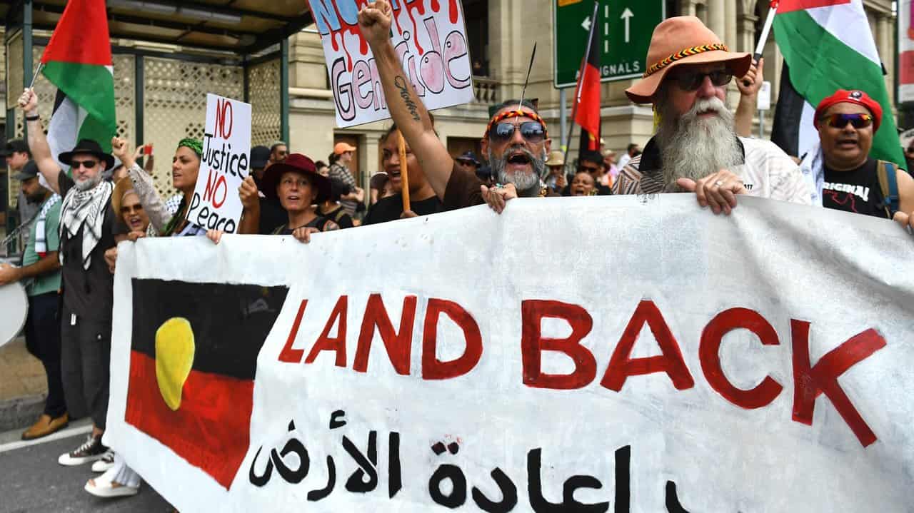 Invasion Day Rally in Brisbane