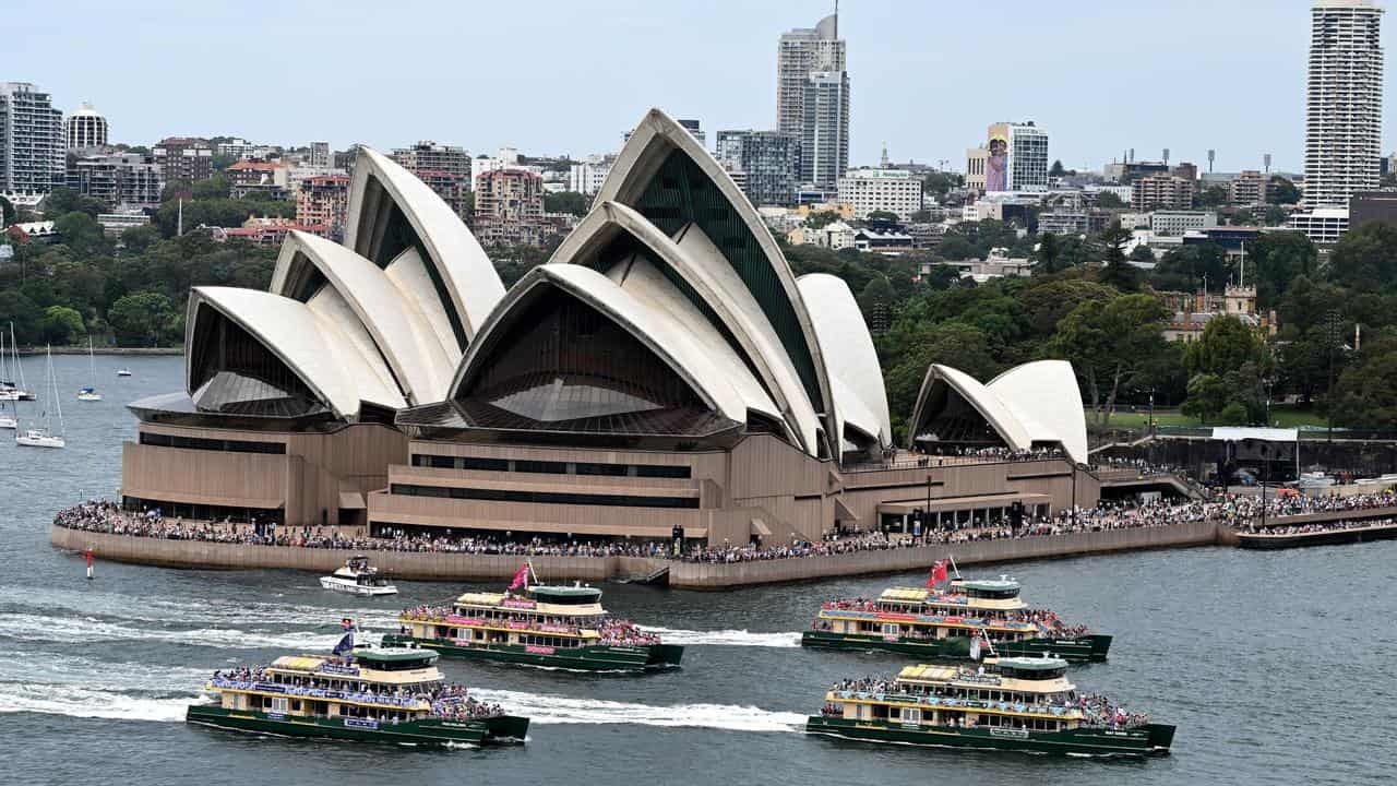 Ferrython in Sydney Harbour on Australia Day