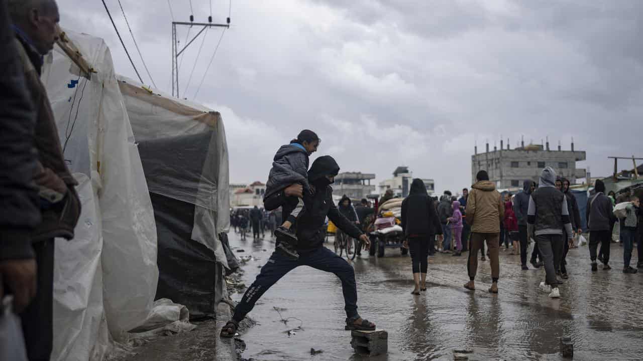 Tent camp in Rafah