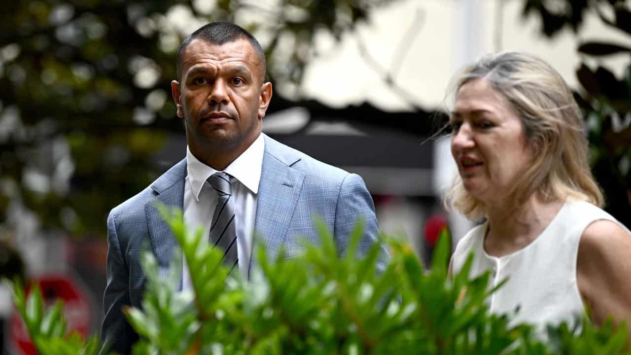 Kurtley Beale and Margaret Cunneen