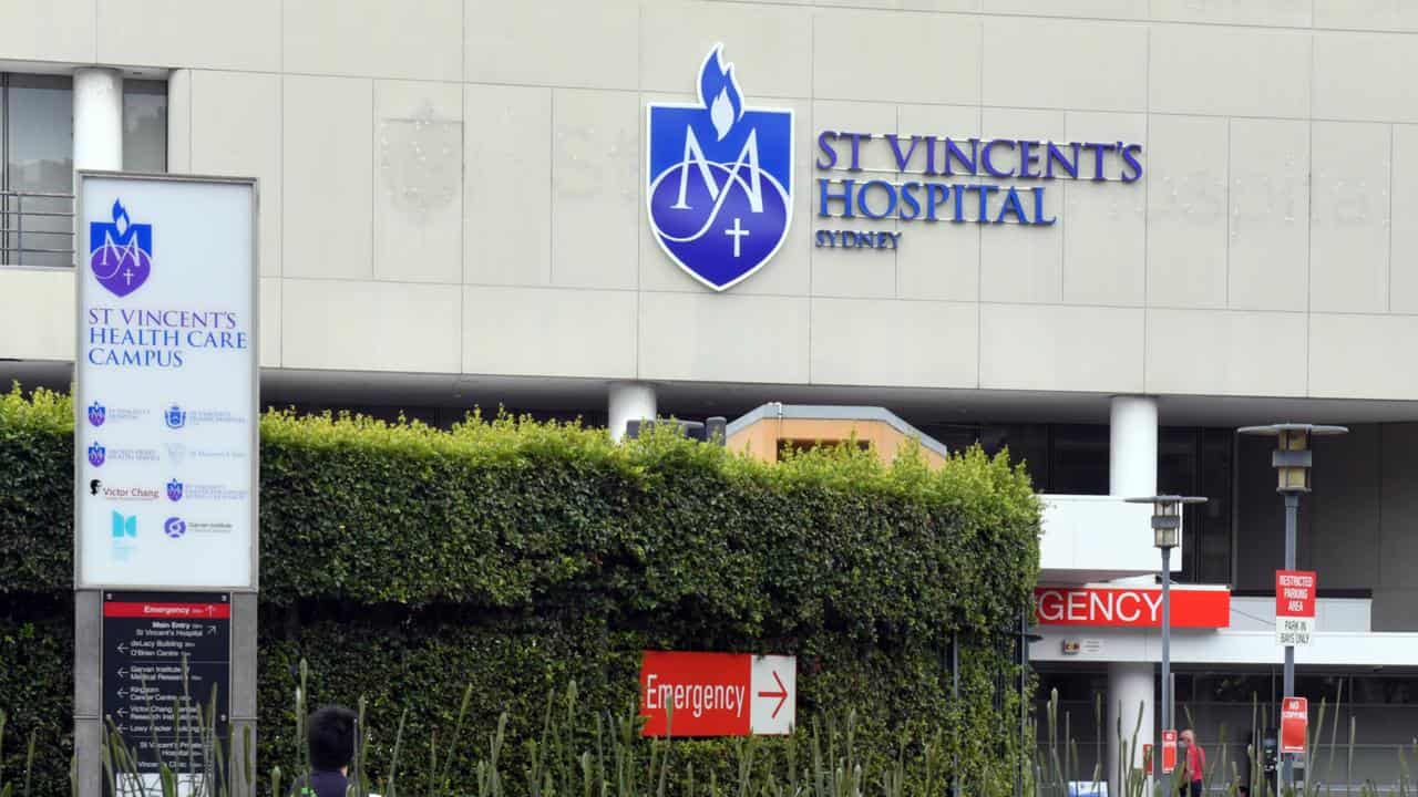 A file photo of St Vincent's Hospital 