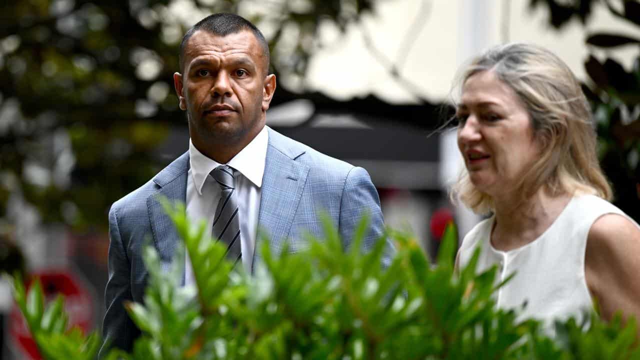 Kurtley Beale and Margaret Cunneen