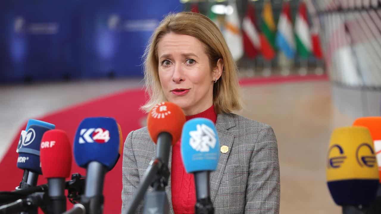 Estonia's Prime Minister Kaja Kallas