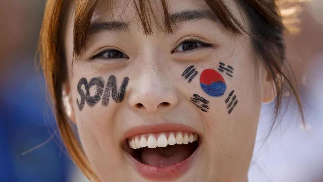 South Korean football fan.