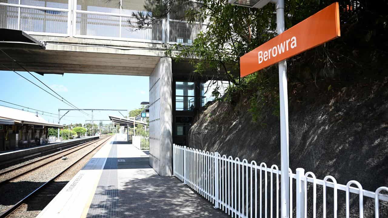 Berowra railway station, north of Sydney