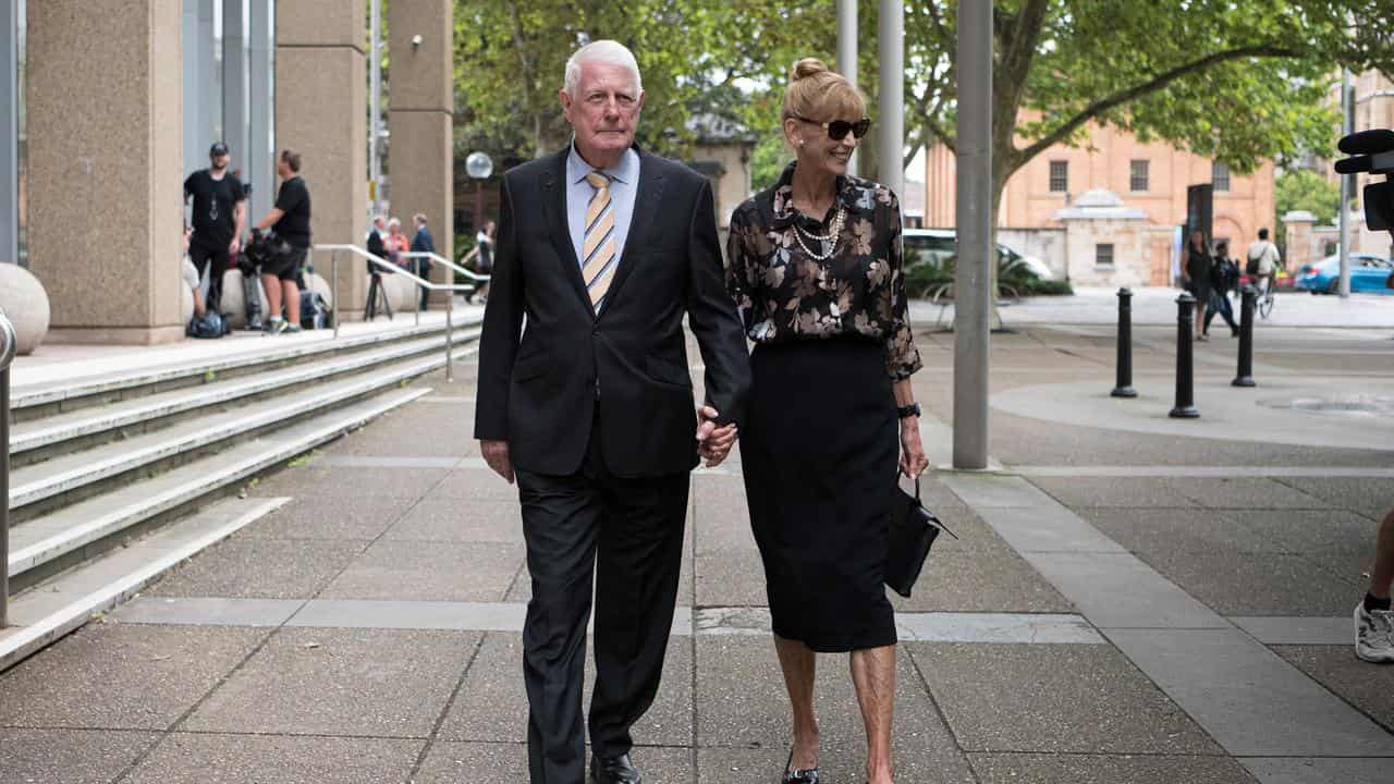 Len and Sue Roberts-Smith depart the Federal Court of Australia 