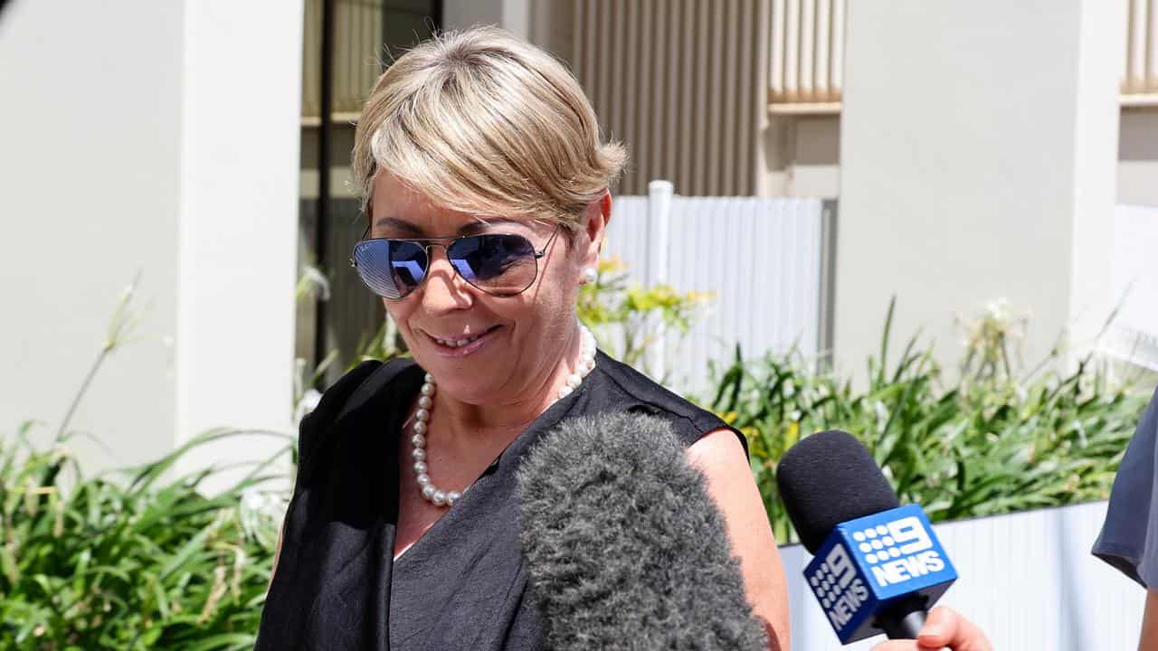 Suzi Milgate leaves the Darwin Local Court