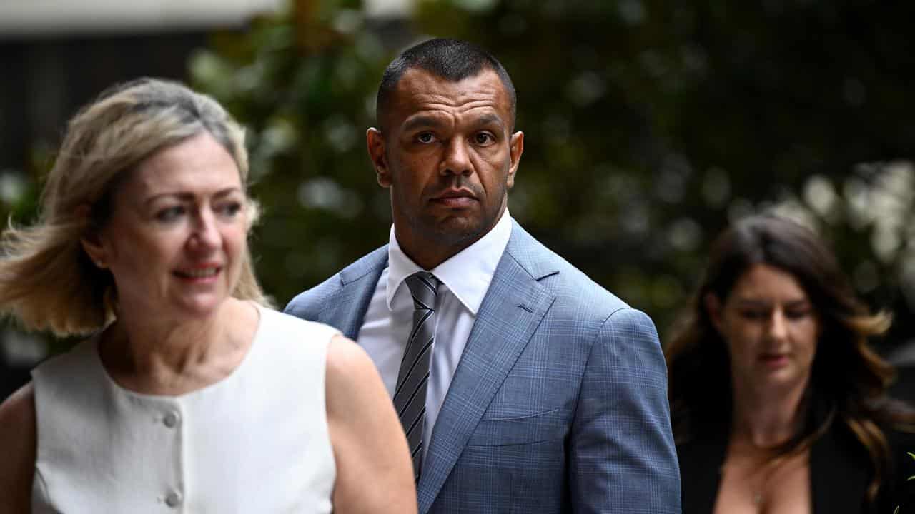 Margaret Cunneen (left) and Kurtley Beale (file image)