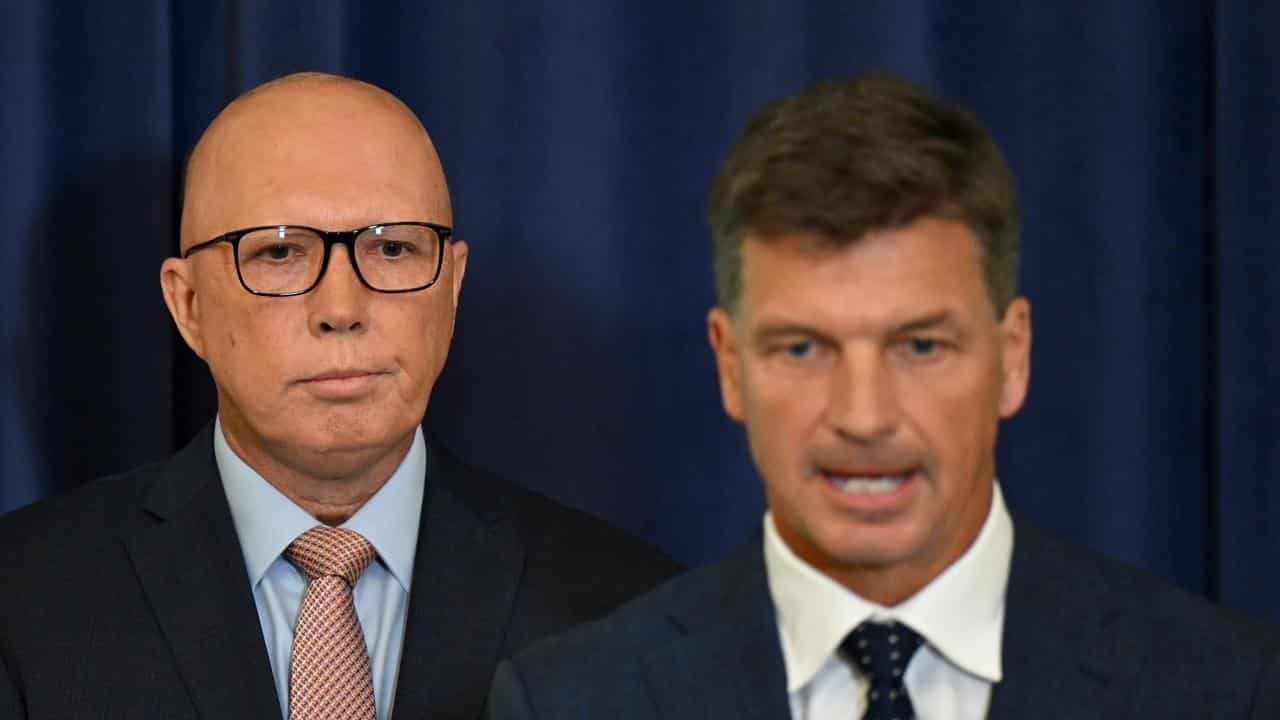 Peter Dutton and Angus Taylor 