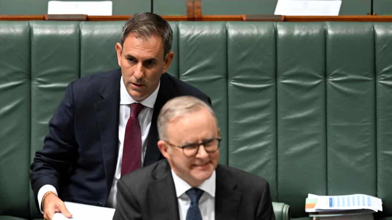 Jim Chalmers and Anthony Albanese 