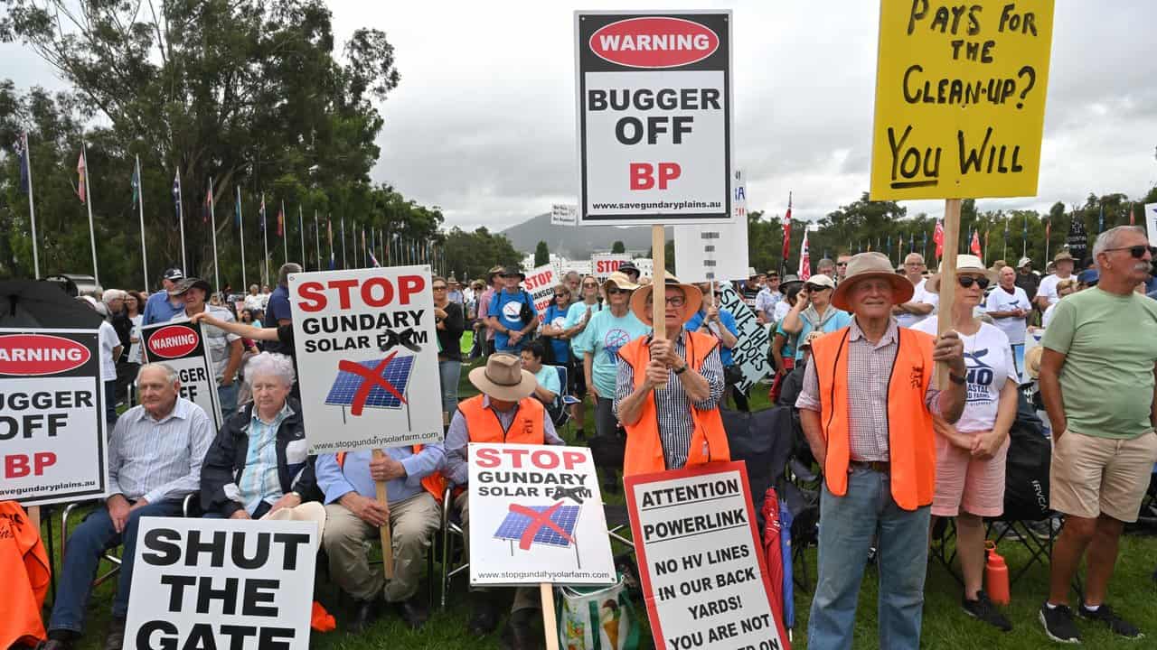 The protesters.