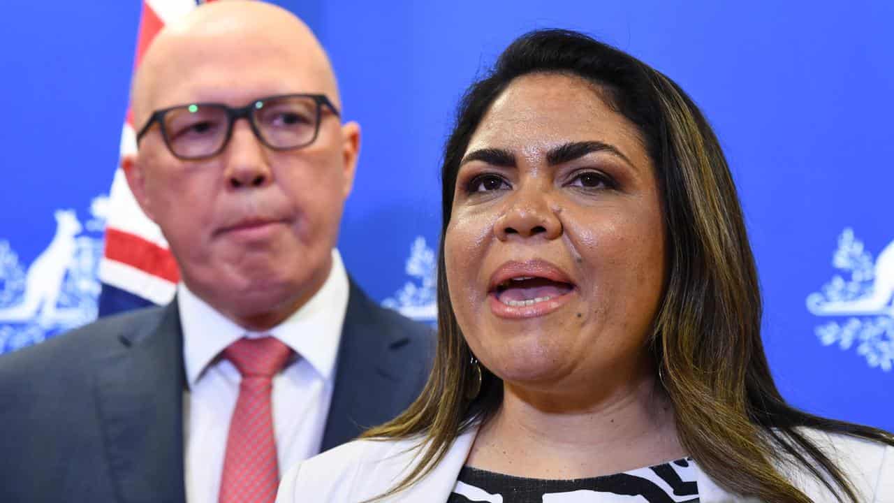 Peter Dutton and  Jacinta Nampijinpa Price