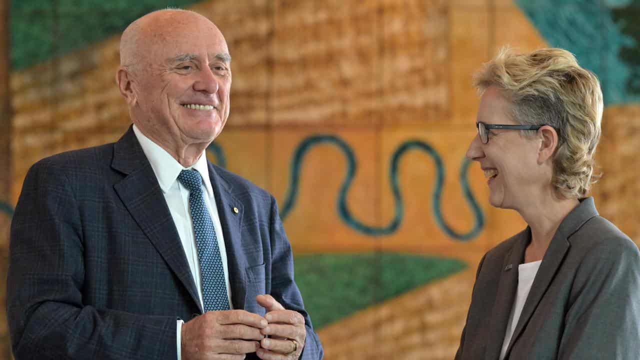 Professor Allan Fels and ACTU Secretary Sally McManus