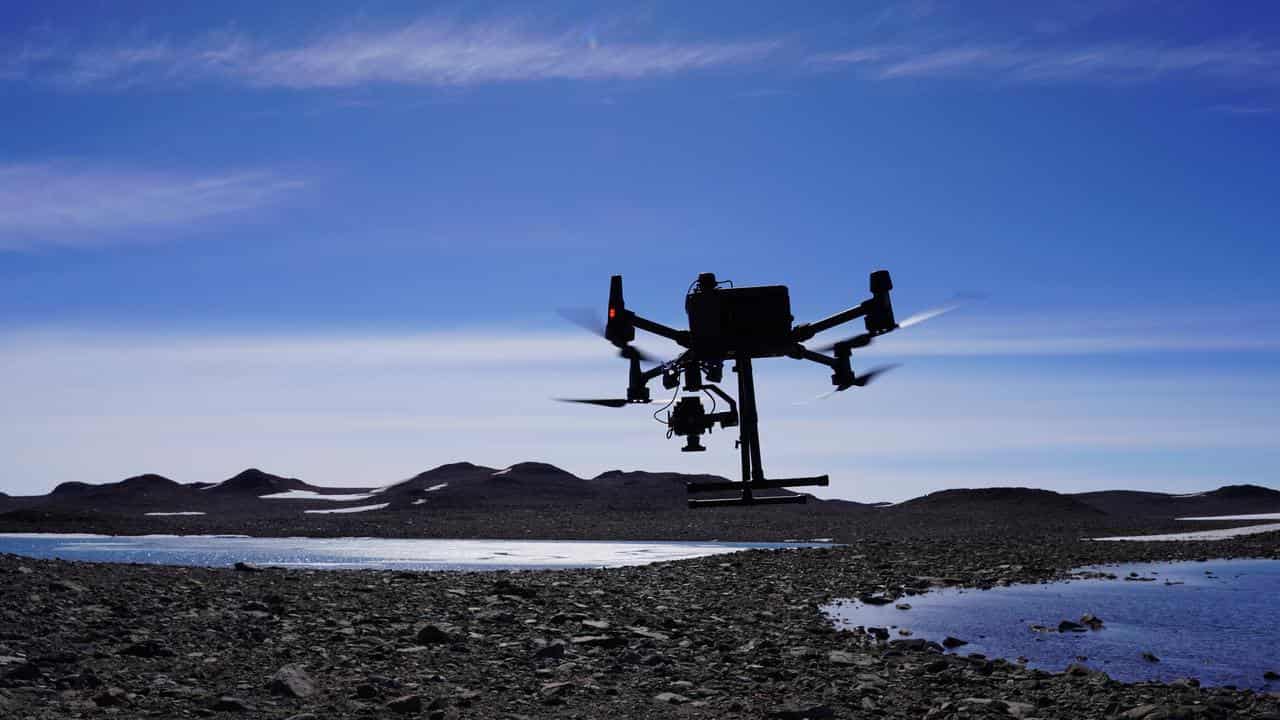 Drone in Antarctica