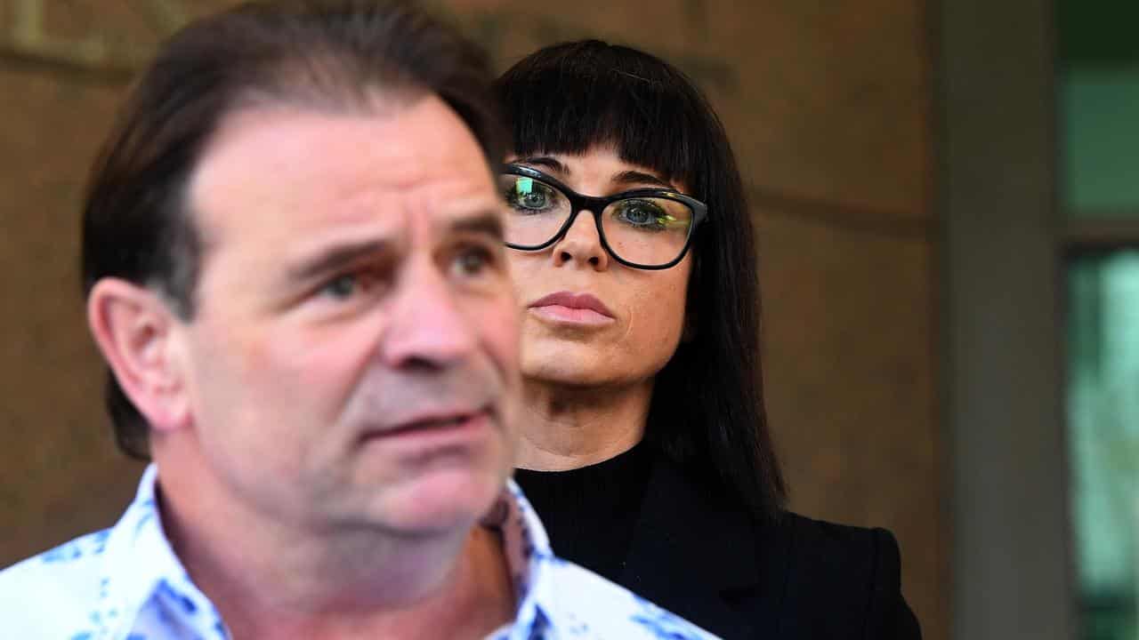 CFMMEU Victorian secretary John Sekta (left) and wife Emma Walters