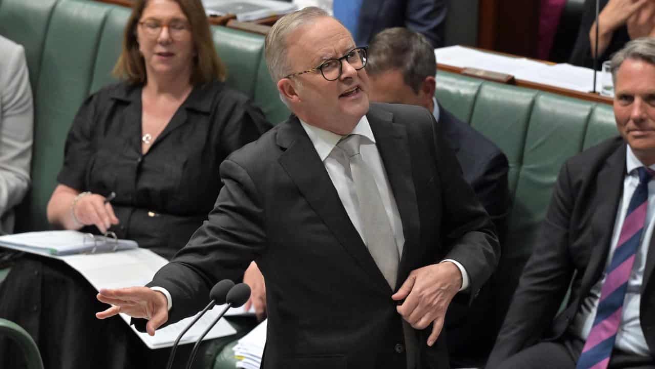 Prime Minister Anthony Albanese during question time.