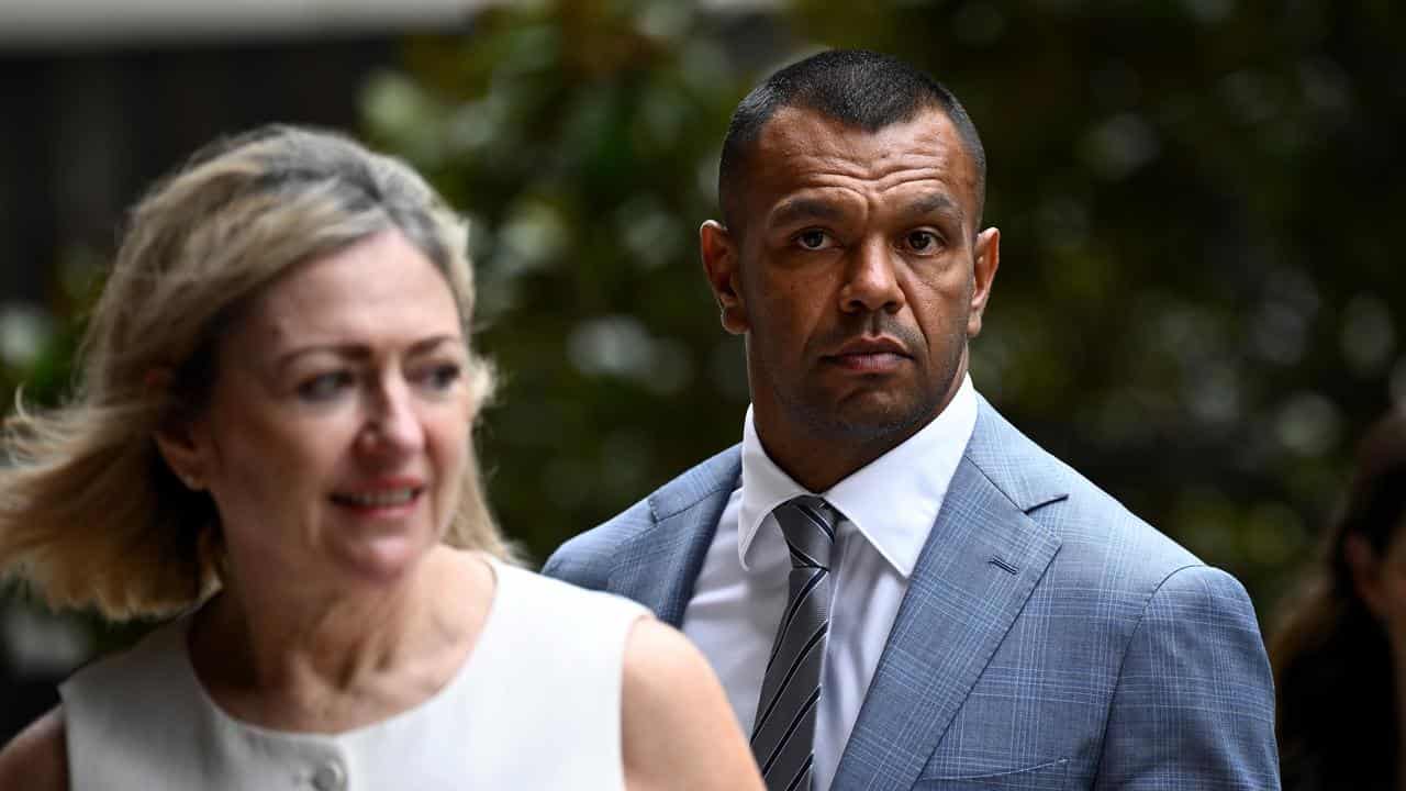 Margaret Cunneen (left) and Kurtley Beale (file image)