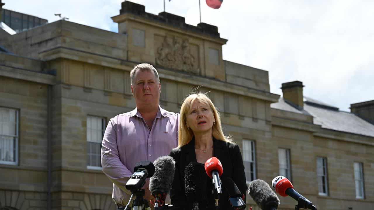 Tasmanian independents John Tucker and Lara Alexander