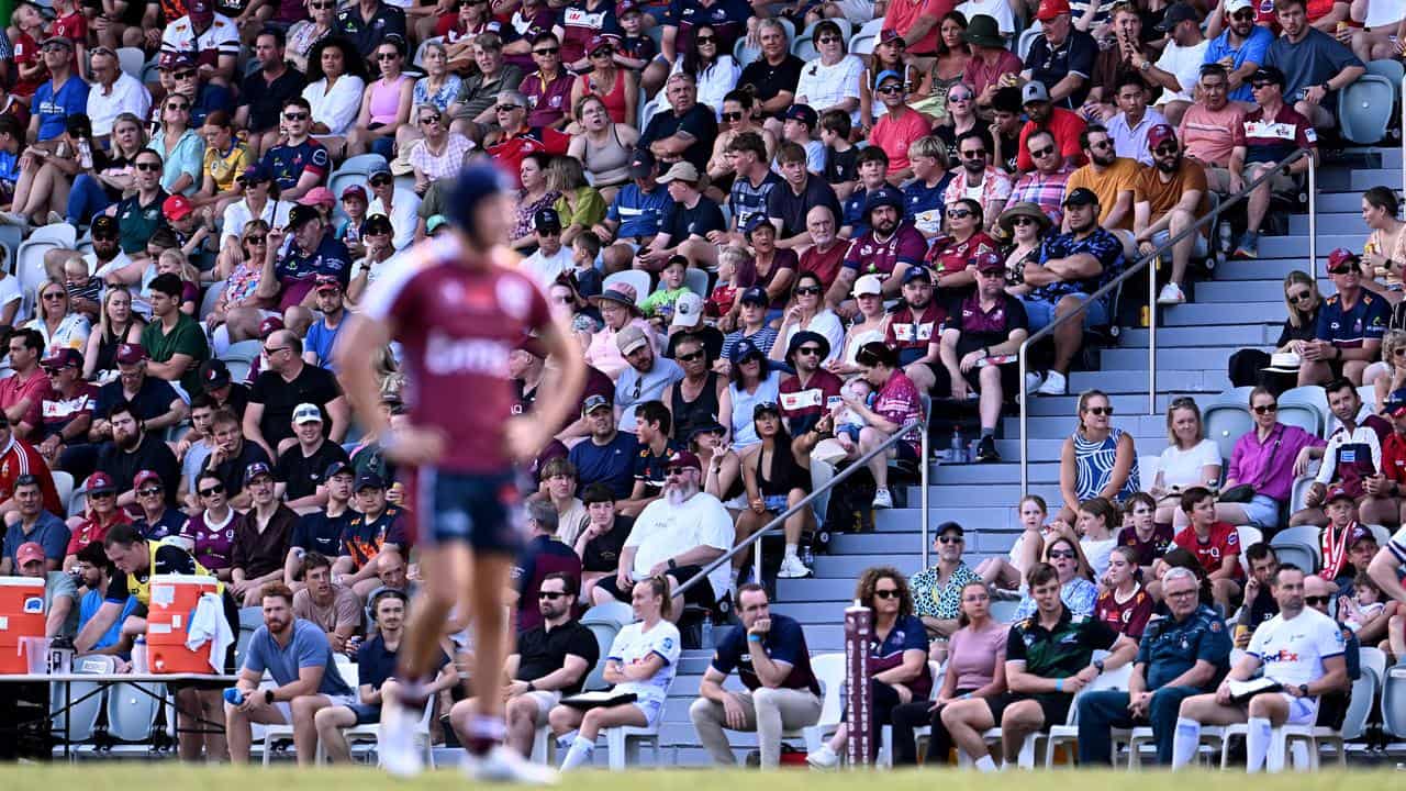 Super Rugby Pacific fans in Brisbane.