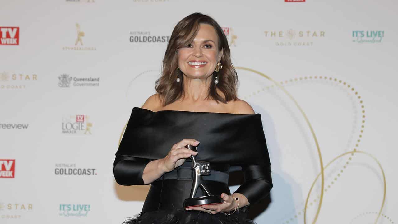 Lisa Wilkinson with her Logie award (file image) 