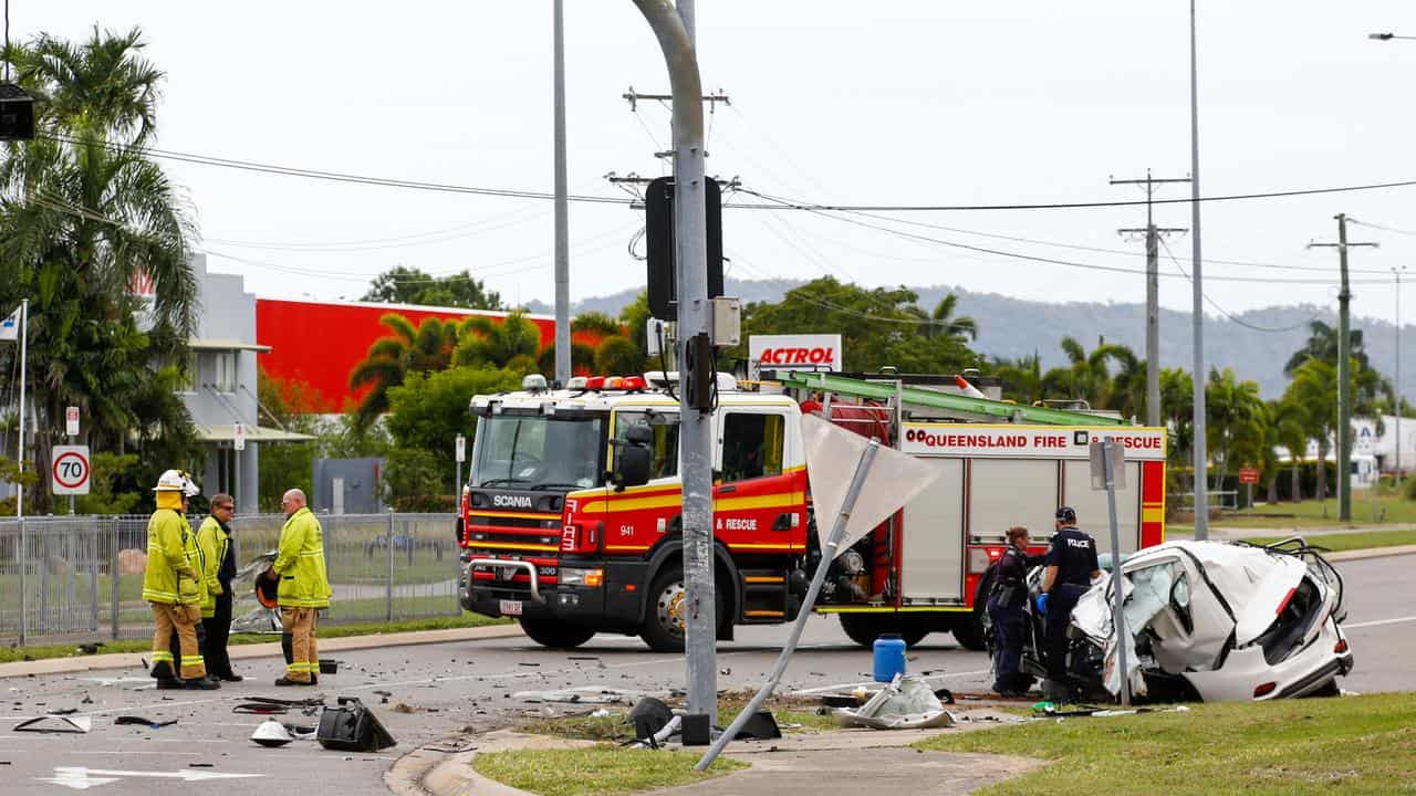 The fatal crash scene (file image)