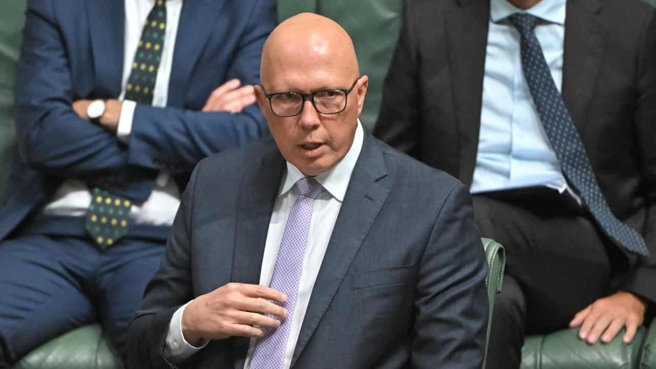 Leader of the Opposition Peter Dutton.