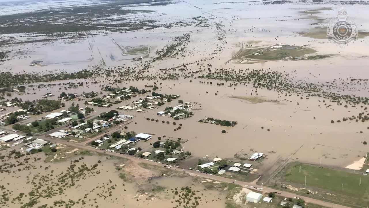 Flooding in Burketown, Queensland.