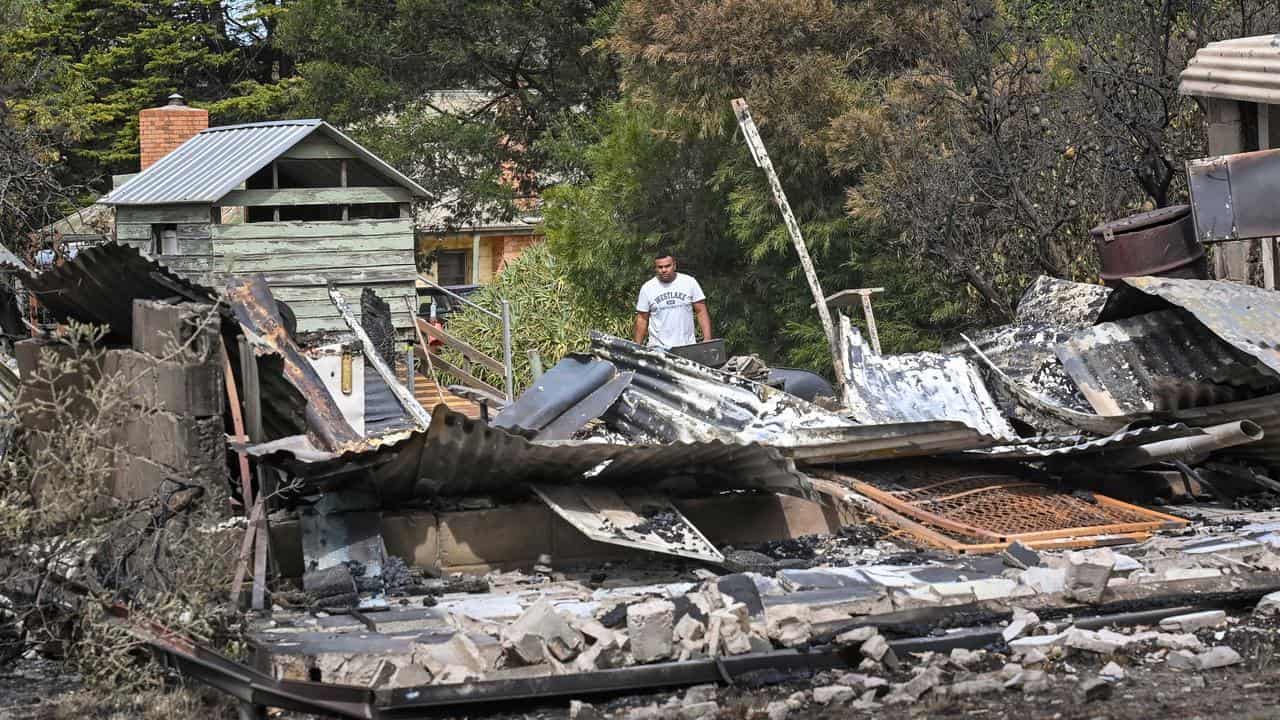 Fire damage in Pomonal.