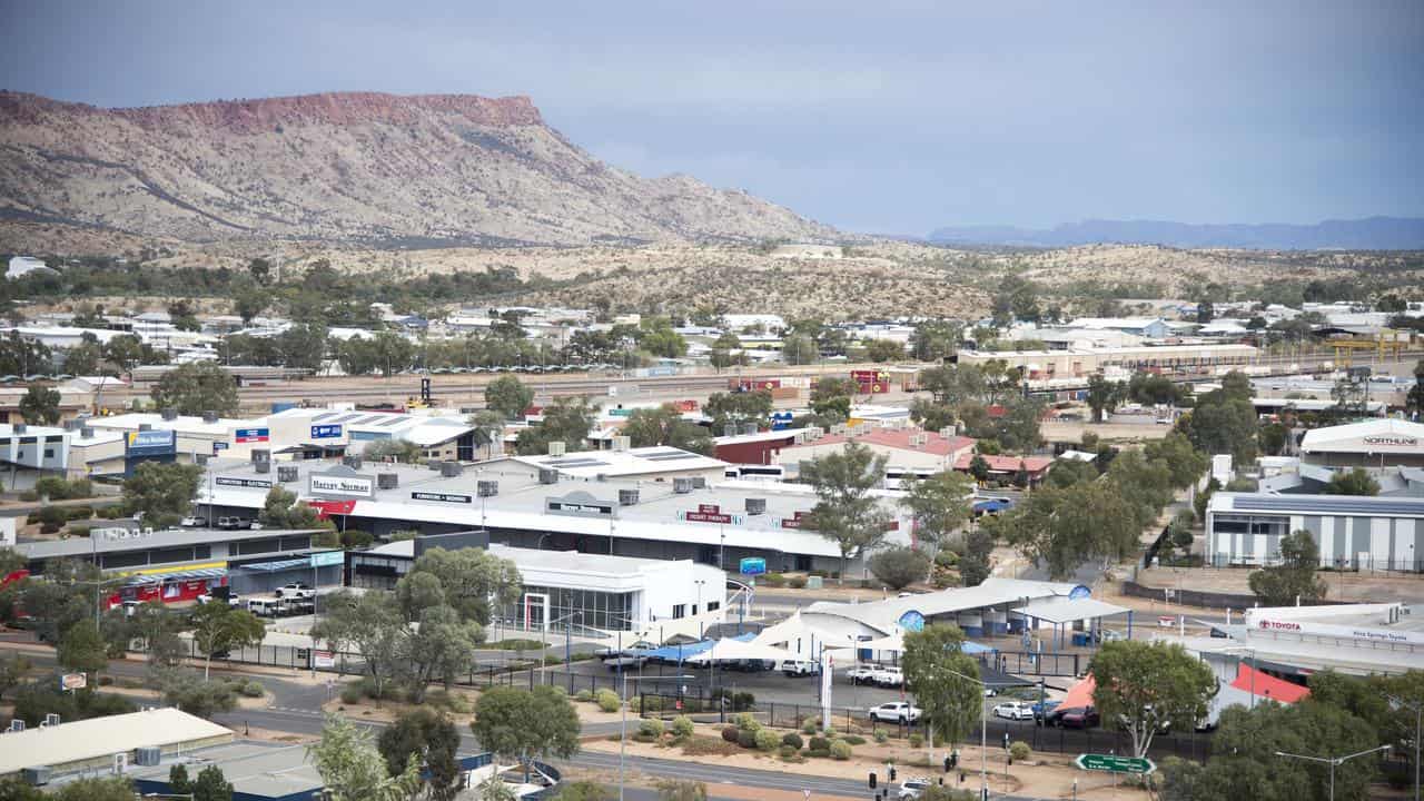 General view of Alice Springs from Anzac Hill