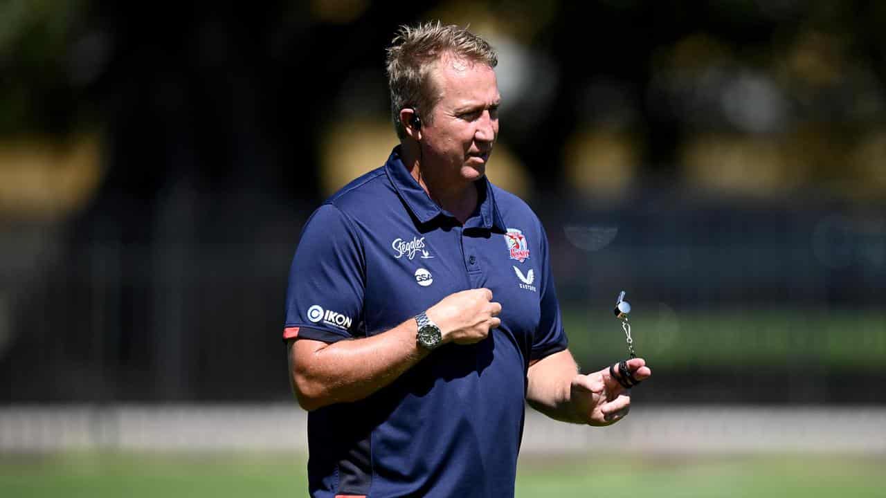 Roosters coach Trent Robinson