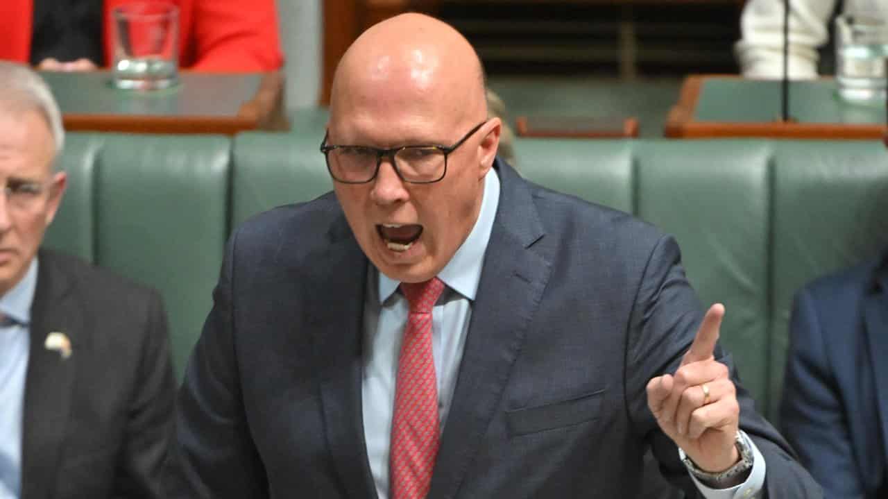 Leader of the Opposition Peter Dutton