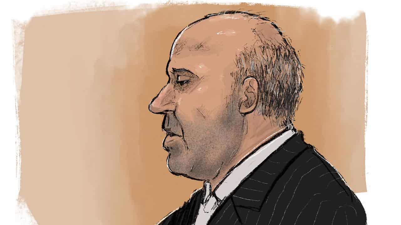 Courtroom sketch of Tony Mokbel (file image)