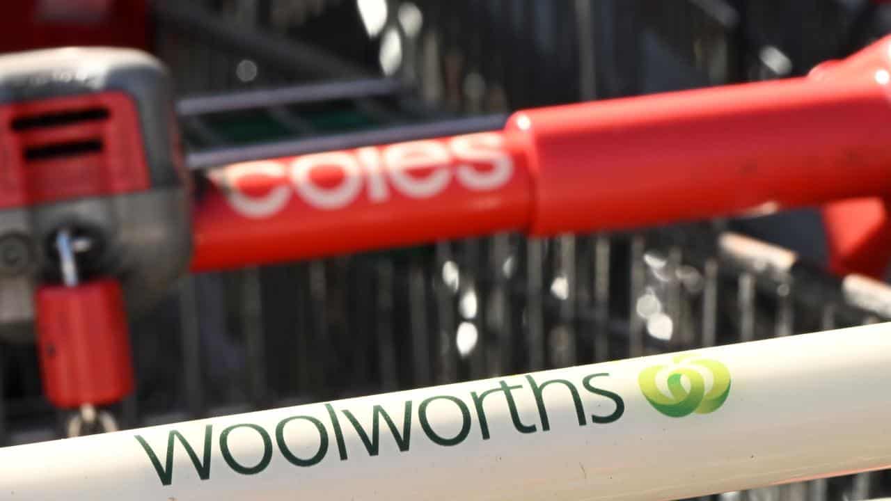 Woolworths and Coles trollies.