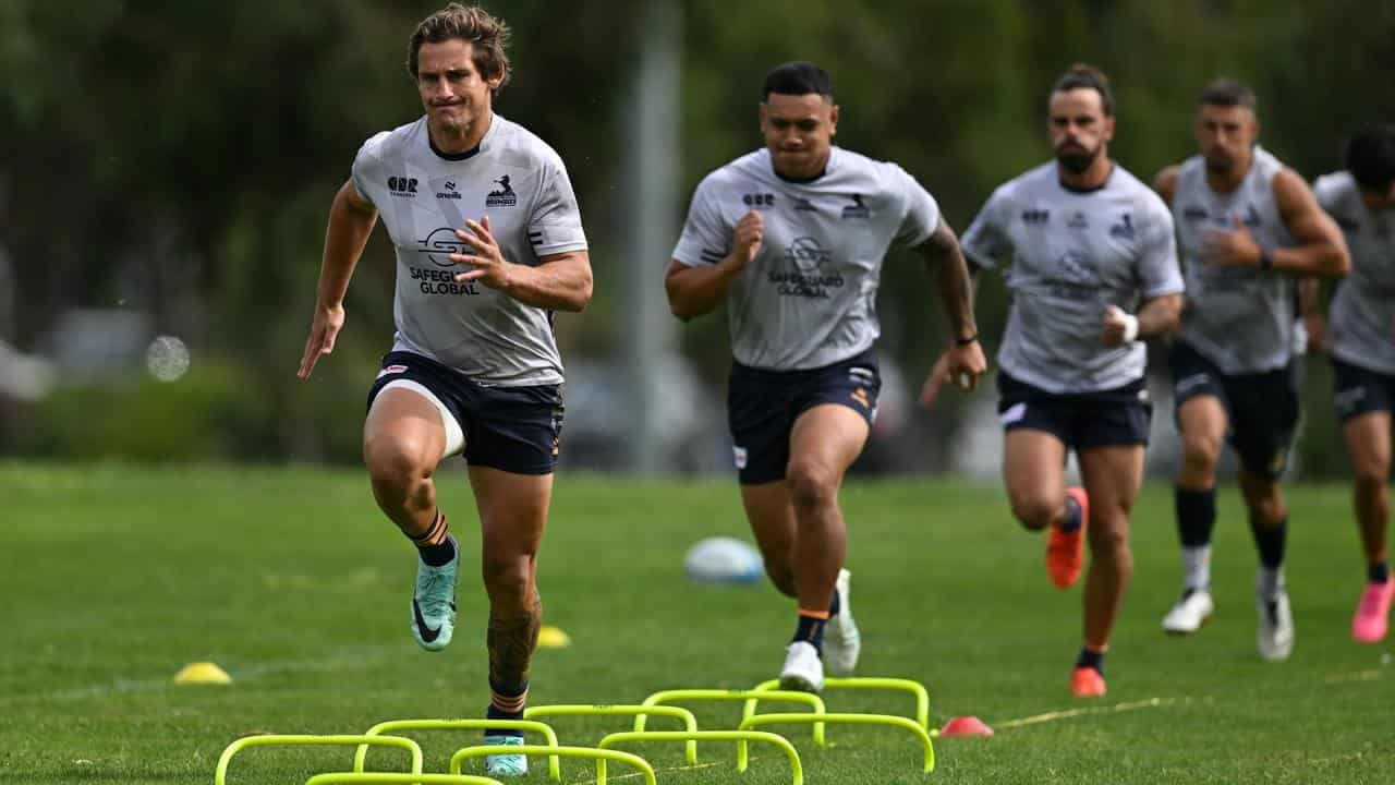 Brumbies training.