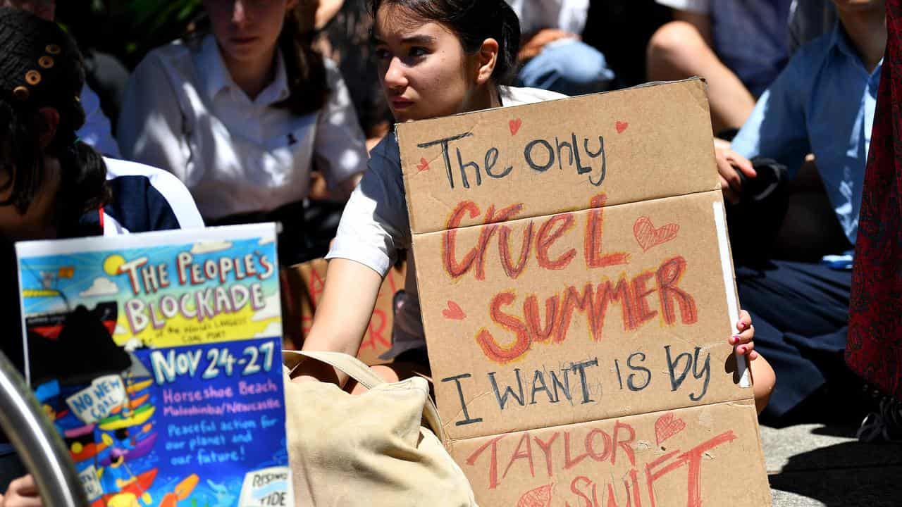 A School Strike 4 Climate rally