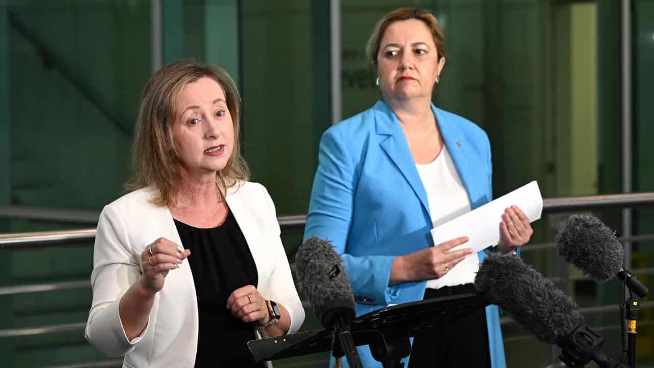 Yvette D'Ath and Annastacia Palaszczuk