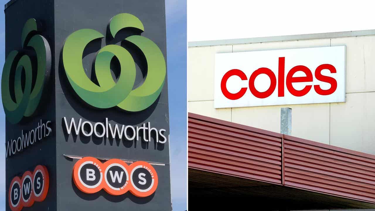 Woolworths and Coles