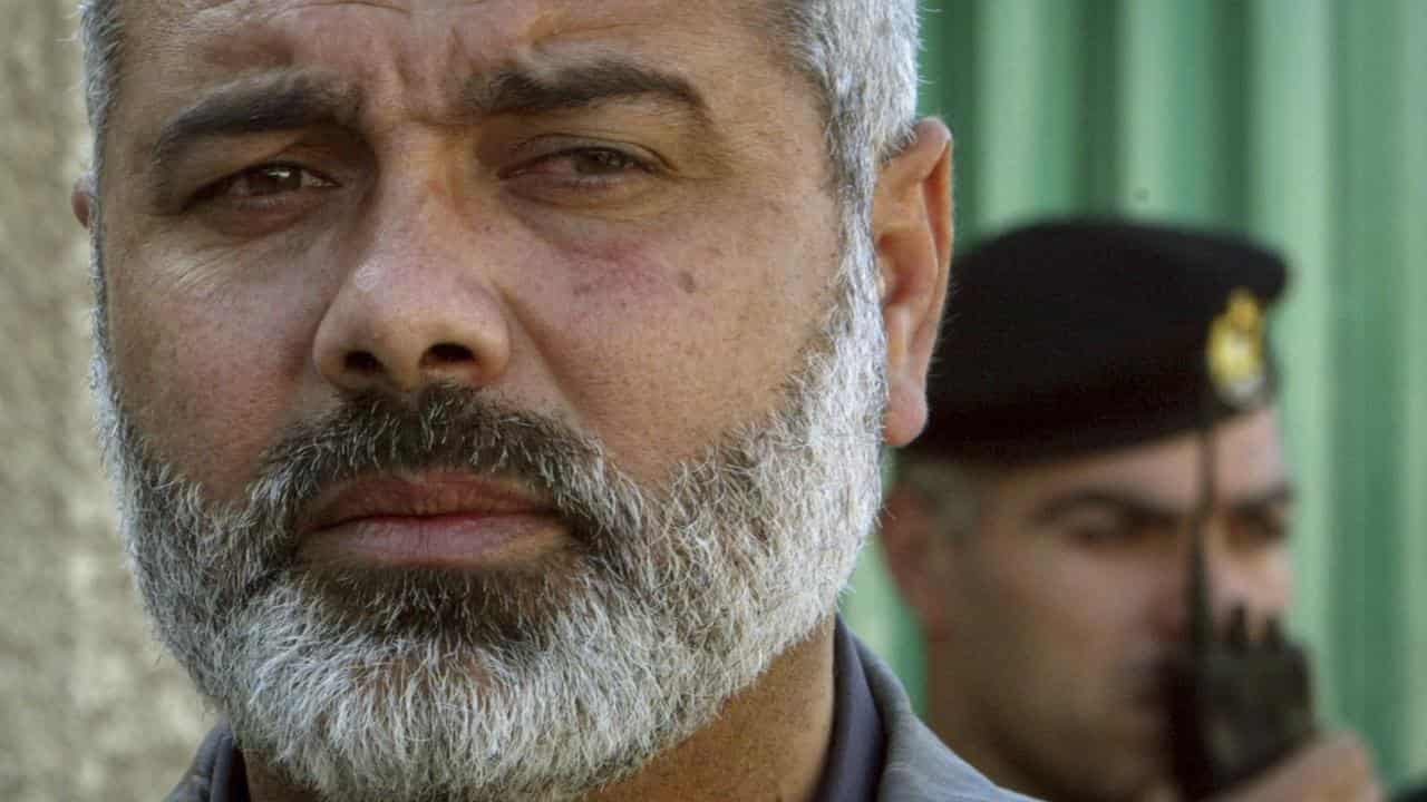 A file photo of Ismail Haniyeh