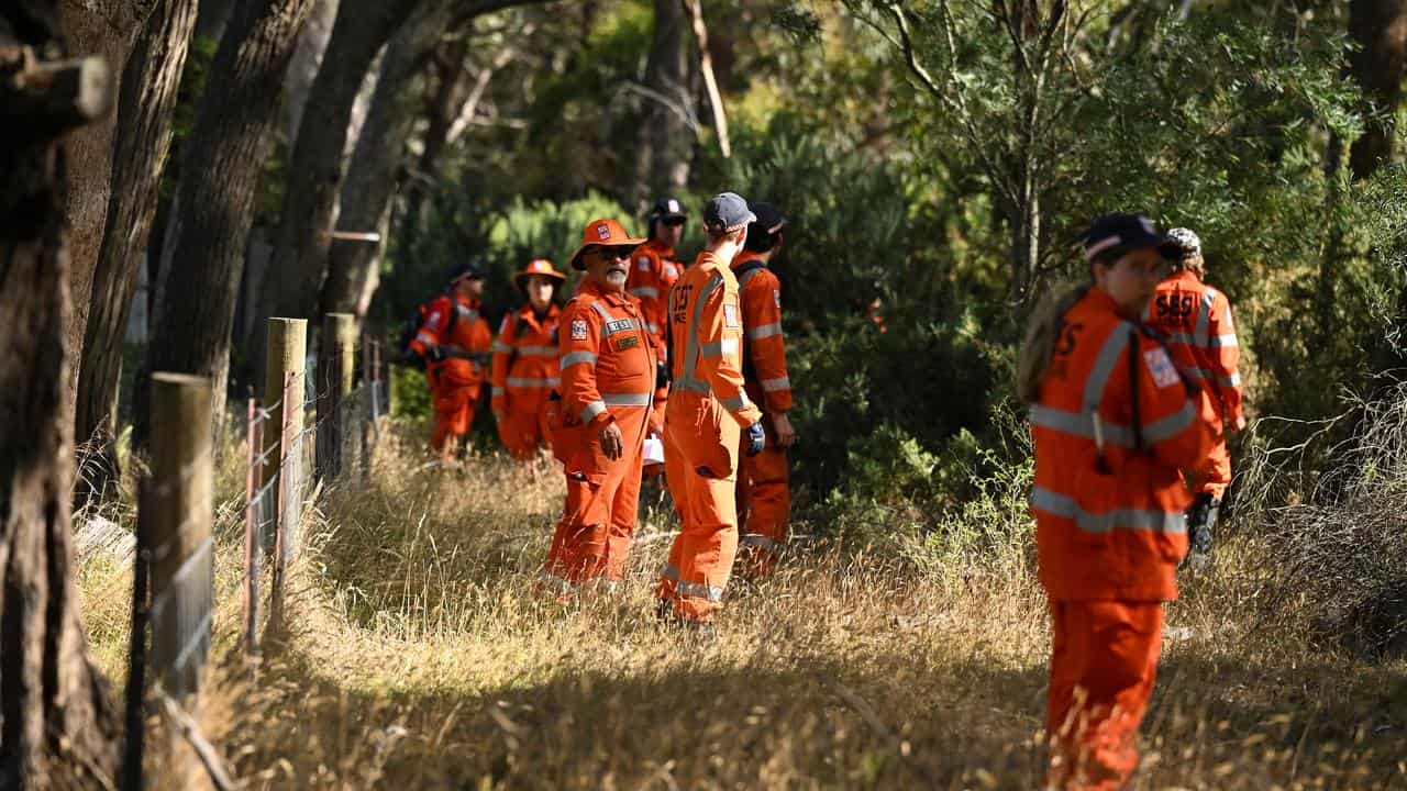 SES personnel in the search for Samantha Murphy.