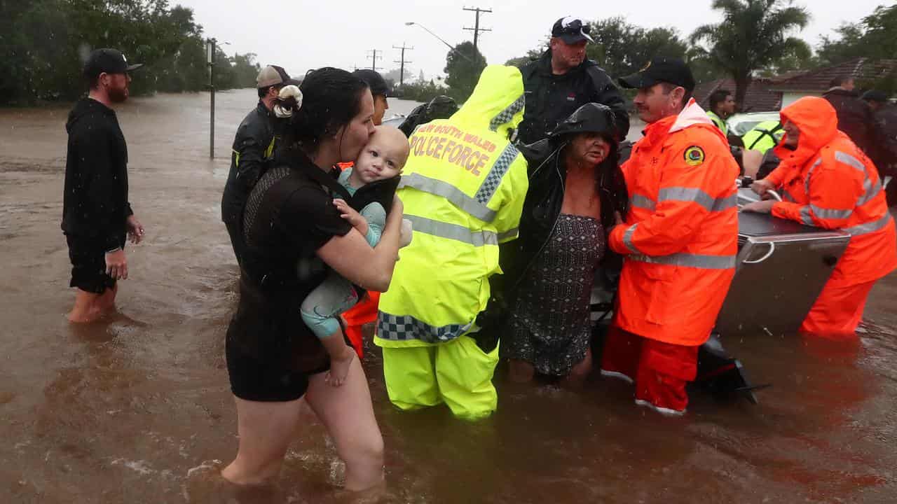 Flood rescue in Lismore in 2022.